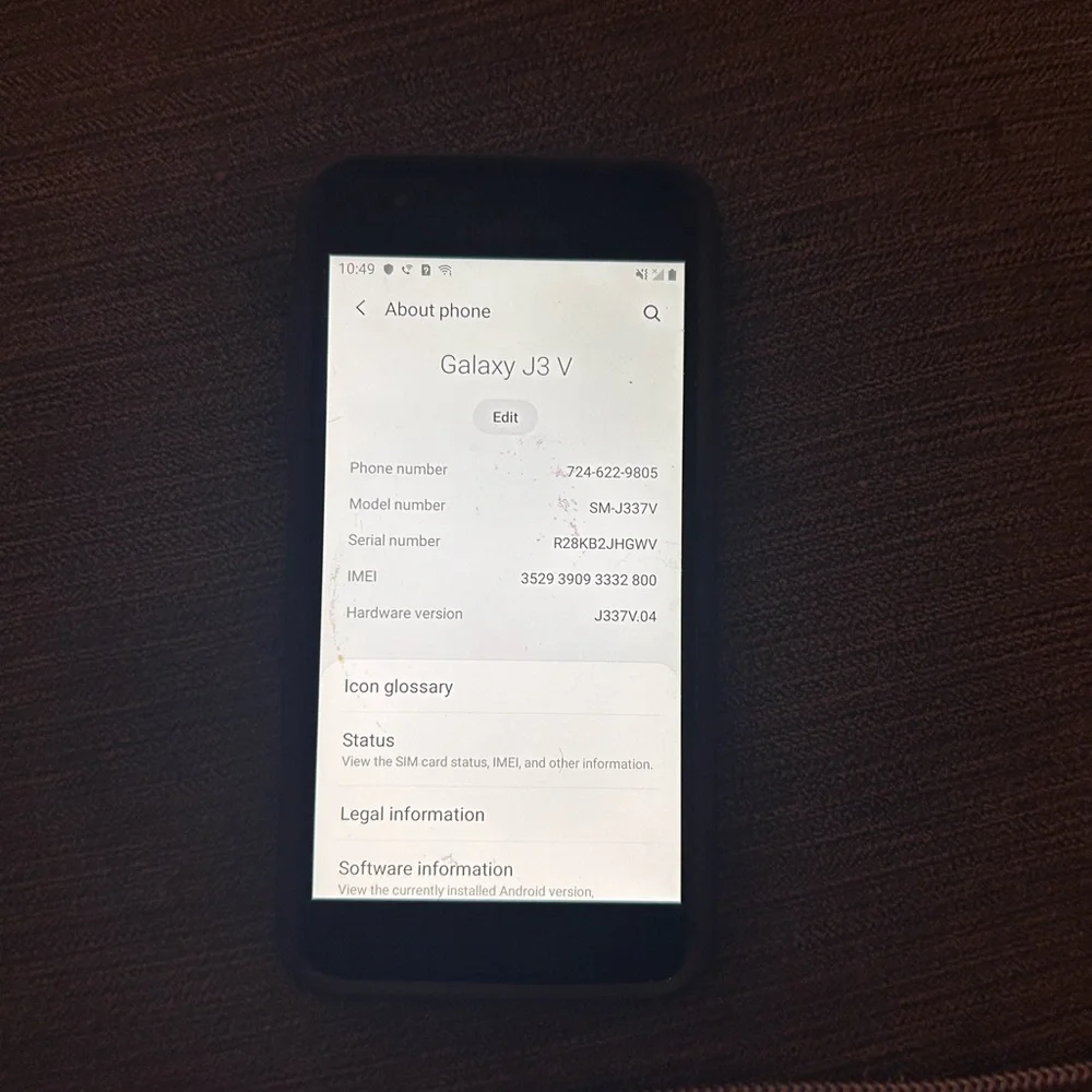 Samsung Galaxy J3V, SM-J337V, 16GB, Verizon, Smartphone